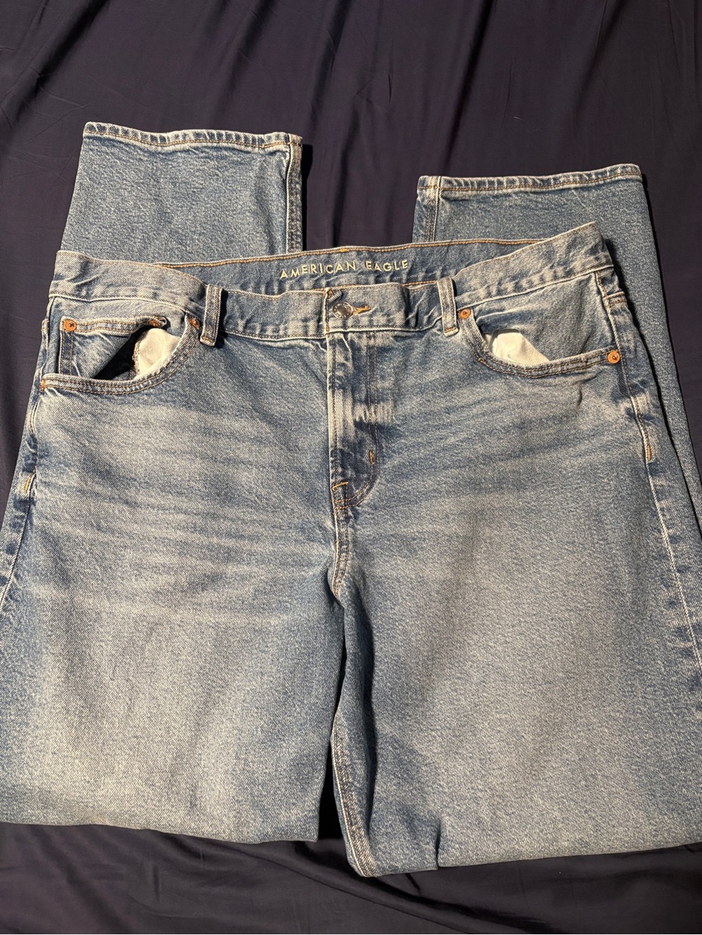 American Eagle High Rise Straight Jean - Picture 2 of 5